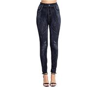 Jeans Kurz Damen, Y2K Baggy Jeans, Slim Fit Leggings Faux Denim Hüftlift Hosen Größe 54, Mein Konto Anzeigen Bitte Auf Deutsch