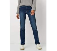 Jeans "Liv" in gerader 5-Pocket-Form blau 25 lang