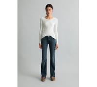 Slim-fit-Jeans MARC O'POLO DENIM "aus superstretchigem Organic Cotton-Mix", Damen, Gr. 26, Länge 32, dunkelblau, Obermaterial: 92% Baumwolle, 5% Elastomultiester, 3% Elasthan, unifarben, slim fit norm