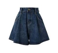 Jeans Rock Für Damen, Jeansrock Damen Kurz Faltenrock Ausgestellt Knielang Midi Denim Skirt Sommer Y2K Sommerrock High Waist Jeanskleid Trachtenrock A Linien Rock