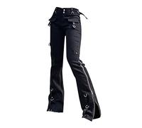 Jeans Shorts, Cross Jeans Damen, Jeans Frauen Dark Goth Hosen Academia Vintage Streetwear Punk Gerade Casual Denim Hosen Stretch Hose Schwarz, Mein Konto Anzeigen Bitte Auf Deutsch