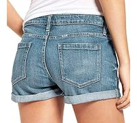Jeans Shorts Damen Zerrissene Kurze Hose Damen Sommer Destroyed Jeansshort High Waist Sexy Low Denim Shorts Slim Stretch Grosse Grössen Lose Jeansshorts Bermuda Übergröße Hotpants Strandshorts