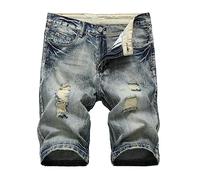 Jeans Shorts Herren Sommer Freizeit Denim Kurze Hosen Denim Kurz Hose Bermuda Herren-Shorts Stretch Baggy Jeans Freizeithose Kurze Jeanshose Sommerhose Jeansshorts Jeans-Shorts