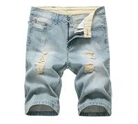 Jeans Shorts Herren Sommer Freizeit Denim Kurze Hosen Denim Kurz Hose Bermuda Herren-Shorts Stretch Baggy Jeans Freizeithose Kurze Jeanshose Sommerhose Jeansshorts Jeans-Shorts