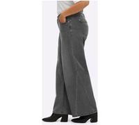 Bequeme Jeans SHEEGO, Damen, Gr. 40, Normalgrößen, stone, grau, denim, 95% Baumwolle, 3% Polyester, 2% Elasthan, unifarben, lang, Jeans (43951659-40) stone, grau, denim
