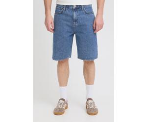 Jeansbermudas BLEND "BHBREEZE LOOSE DENIMSHORTS", Herren, Gr. 3XL, N-Gr, denim middle blau, Denim/Jeans, Obermaterial: 100% Baumwolle, unifarben, loose fit knielang, Jeans (58389354-XXXL) denim middle