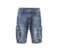 Jeansbermudas CIPO & BAXX "Bermuda & Short", Herren, Gr. 30, Normalgrößen, blau, 100% Baumwolle, unifarben, Basic, regular fit kurz, Jeans, aus reiner Baumwolle (65131929-30) blau
