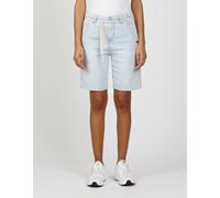 Jeansbermudas GANG "94VIA BERMUDA", Damen, Gr. 33, N-Gr, blau (sunny ice blau), Denim/Jeans, Obermaterial: 98% Baumwolle, 2% Elasthan, kniefrei, Jeans, weich fallend (76577901-33) sunny ice blau