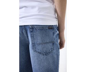 Jeansbermudas GARCIA "Ilyano Short", Mädchen, Gr. 134, N-Gr, blau (medium used), Denim/Jeans, Obermaterial: 100% Baumwolle, unifarben, normal knielang, Jeans, im 5-Pocket-Stil, for Boys (71250155-134)