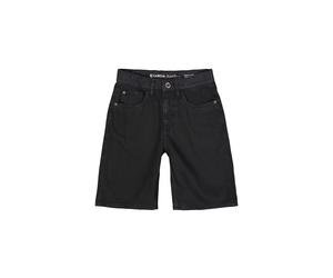 Jeansbermudas GARCIA "Ilyano Short", Mädchen, Gr. 170, N-Gr, schwarz, Denim/Jeans, Obermaterial: 100% Baumwolle, unifarben, normal knielang, Jeans, im 5-Pocket-Stil, for Boys (31672205-170) schwarz