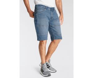 Jeansbermudas H.I.S, Herren, Gr. 33, N-Gr, blau (light blau), Denim/Jeans, Obermaterial: 99% Baumwolle, 1% Elasthan, normal knieumspielend, Jeans, entspannte Passform, gerader Beinschnitt, modische Wa