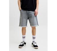 Jeansbermudas JACK & JONES "JJITONY JJASHER I.K SHORTS GE 731 SN", Herren, Gr. M, N-Gr, grau denim, Denim/Jeans, Obermaterial: 44% Baumwolle, 28% Viskose, 27% Polyester, 1% Elasthan, leichte Abriebeff