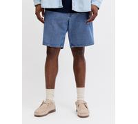 Jeansbermudas "JJITONY JJORIGINAL SHORT", Herren, Gr. 46 (6XL), N-Gr, blau denim, Denim/Jeans, Obermaterial: 100% Baumwolle, JACK & JONES PLUSSIZE, leichte Abriebeffekte, relaxed fit kniefrei, Jeans,