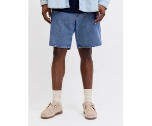 Jeansbermudas "JJITONY JJORIGINAL SHORT", Herren, Gr. 46 (6XL), N-Gr, blau denim, Denim/Jeans, Obermaterial: 100% Baumwolle, JACK & JONES PLUSSIZE, leichte Abriebeffekte, relaxed fit kniefrei, Jeans,