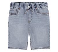 Jeansbermudas LEVI'S KIDS "LVB SKINNY FIT DOBBY SHORT", Jungen, Gr. 14 (164), N-Gr, kiss and goo, Denim/Jeans, Obermaterial: 68% Baumwolle, 31% Polyester, 1% Elasthan, skinny fit, Jeans, for BOYS (605