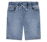Jeansbermudas LEVI'S KIDS "LVB SKINNY FIT DOBBY SHORT", Jungen, Gr. 8 (128), N-Gr, gravy train, Denim/Jeans, Obermaterial: 68% Baumwolle, 31% Polyester, 1% Elasthan, skinny fit, Jeans, for BOYS (90571