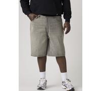Jeansbermudas LEVI'S PLUS "LV Shorts 469 LOOSE S", Herren, Gr. 46, N-Gr, grau (a look back short), Denim/Jeans, Obermaterial: 100% Baumwolle, loose fit kniebedeckend, Jeans, Loose Fit (10610648-46) a