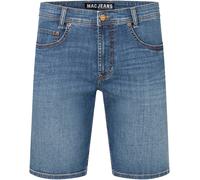 Jeansbermudas MAC "Arne", Herren, Gr. 33, N-Gr, authentic mid blau used, Denim/Jeans, Obermaterial: 98% Baumwolle, 2% Elasthan, unifarben, schmal knielang, Jeans Jeansbermudas, im 5-Pocket-Style mit S