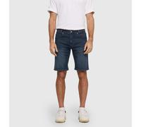 Jeansbermudas MAC "Arne", Herren, Gr. 38, N-Gr, tiefblau overdyed schwarz, Denim/Jeans, Obermaterial: 98% Baumwolle, 2% Elasthan, unifarben, schmal knielang, Jeans, im 5-Pocket-Style mit Stretch (7974