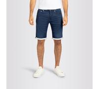 Jeansbermudas MAC "Jogn Bermuda", Herren, Gr. 30, N-Gr, blau (schwarz indigo authentic use), Denim/Jeans, Obermaterial: 99% Baumwolle, 1% Elasthan, knielang, Jeans Jeansbermudas, Sommerhose (31152614-