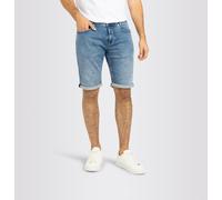 Jeansbermudas MAC "Jogn Bermuda", Herren, Gr. 31, N-Gr, blau (light authentic blau), Denim/Jeans, Obermaterial: 99% Baumwolle, 1% Elasthan, knielang, Jeans Jeansbermudas, Sommerhose (99648233-31)