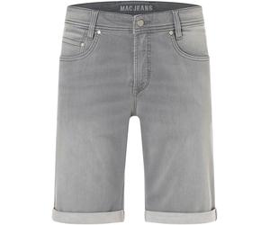 Jeansbermudas MAC "Jogn Bermuda", Herren, Gr. 33, N-Gr, grau (light grau), Denim/Jeans, Obermaterial: 99% Baumwolle, 1% Elasthan, knielang, Jeans, Sommerhose (36749316-33) light grau