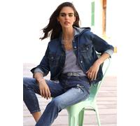 Jeansblazer HEINE "Jeans-Jacke", Damen, Gr. 42, blau (blau, stone, washed), 98% Baumwolle, 2% Elasthan, Blazer (74425937-42) blau, stone, washed