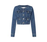 Jeansblazer JOOP JEANS "Ina", Damen, Gr. L, blau (navy), Denim/Jeans, Obermaterial: 100% Baumwolle, unifarben, regular fit kurz, Rundhals, eingesetzt,Ärmel mit Ärmelschlitz 1-Knopf-Manschette mit Schl