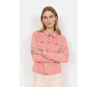 Jeansblazer SOYACONCEPT "SC-ERNA 2", Damen, Gr. XL, grün (peach pink), Denim/Jeans, Obermaterial: 97% Baumwolle, 3% Elasthan, unifarben, regular fit kurz, Blazer Jeansblazer, Jeansjacke in taillierter