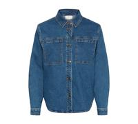 Jeansbluse KAFFE "Jeanshemd KAlena", Damen, Gr. 42, medium blau denim, Obermaterial: 99% Baumwolle CO. 1% Elasthan EL., Blusen Jeansbluse (19453928-42) medium blau denim