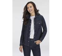 Levi's Langarmhemd Damen Iconic Western – Denim (91% Baumwolle, 9% Leinen) Größe L
