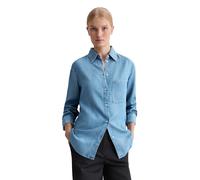 Jeansbluse MARC O'POLO "aus TENCEL™ Lyocell", Damen, Gr. 42, medium blau, Obermaterial: 100% Lyocell, unifarben, regular fit normal, Manschette, Blusen Jeansbluse (54693036-42) medium blau
