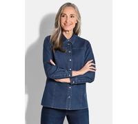 Jeanshemd aus Baumwoll-Stretch blau 24