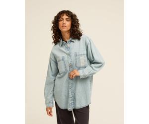 Jeanshemd BILLABONG "DOWN THE COAST", Damen, Gr. XL, N-Gr, washed blau, Obermaterial: 100% Baumwolle, Hemden Jeanshemd, mit sportlichem Charakter, geradliniger Schnitt, aus Baumwolle (75593530-XL) was