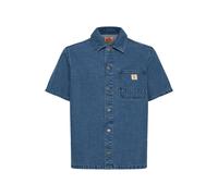 Jeanshemd BLEND "Jeanshemd BHIgs Overshirt Workwear", Herren, Gr. L, N-Gr, blau (denim middle blau), Obermaterial: 100% Baumwolle CO., Hemden Jeanshemd (41015831-L) denim middle blau