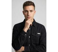 Jeanshemd CALVIN KLEIN JEANS "90S BLACK STONE", Herren, Gr. S, N-Gr, jackson schwarz stone, Denim/Jeans, Obermaterial: 100% Baumwolle, unifarben, regular fit normal, Rundhals, eingesetzt angesetztes B