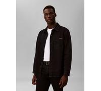Jeanshemd CALVIN KLEIN JEANS, Herren, Gr. XL, N-Gr, schwarz (blau schwarz stone), Denim/Jeans, Obermaterial: 100% Baumwolle, unifarben, regular fit normal, Rundhals, eingesetzt Manschette mit Schlitz,