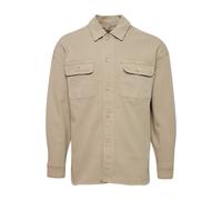 Jeanshemd CASUAL FRIDAY "Jeanshemd CF0083", Herren, Gr. XL, N-Gr, beige (chateau gray), Obermaterial: 98% Baumwolle CO. 2% Elasthan EL., Hemden Jeanshemd (21919861-XL) chateau gray