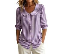Jeanshemd Damen Lang Neckholder Lange Halbarm Leinen Ärmeln Fitness Altrosa Rückenausschnitt Boxy Schlitz Ältere Besticktes Chiffonbluse Cooles Country Punkte Ballonärmeln Real Schmetterlingsärmel