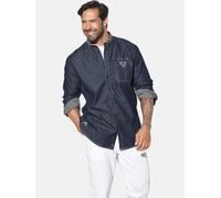 Jeanshemd JAN VANDERSTORM "Jeanshemd OLAFGREN", Herren, Gr. 3XL, weit, blau, Obermaterial: 100% Baumwolle CO., Hemden Jeanshemd (61745926-XXXL) blau