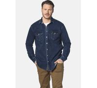 Jan Vanderstorm Comfort Fit Jeanshemd dunkelblau, Einfarbig