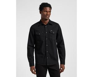 Jeanshemd LEE "REGULAR WESTERN", Herren, Gr. 4XL, schwarz, Denim/Jeans, Obermaterial: 100% Baumwolle, casual, regular fit, Langarm, Hemden Jeanshemd (51610256-4XL) schwarz