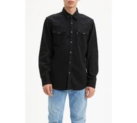 Jeanshemd LEVI'S "LE BARSTOW WESTERN STAND", Herren, Gr. M (48/50), N-Gr, schwarz (schwarz denim), Web, Obermaterial: 100% Baumwolle, normal, Hemden Jeanshemd, mit Brusttaschen (36679632-M)