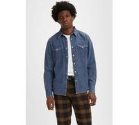 Jeanshemd LEVI'S "LE BARSTOW WESTERN STAND", Herren, Gr. XL, N-Gr, lower haight, Web, Obermaterial: 100% Baumwolle, normal, Hemden Jeanshemd, mit Brusttaschen (28527516-XL)