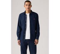 Jeanshemd LEVI'S "LS BATTERY HM SHIRT SLIM", Herren, Gr. S, N-Gr, blau (mookie schwarz wash), Denim/Jeans, Obermaterial: 80% Baumwolle, 19% Polyester, 1% Elasthan, slim fit, Hemden Jeanshemd, aus pfle