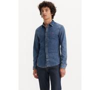 Jeanshemd LEVI'S "LS BATTERY HM SHIRT SLIM", Herren, Gr. XL, N-Gr, blau (trinity medium wash), Denim/Jeans, Obermaterial: 78% Baumwolle, 22% Polyester, slim fit, Hemden, aus pflegeleichtem Baumwollmix