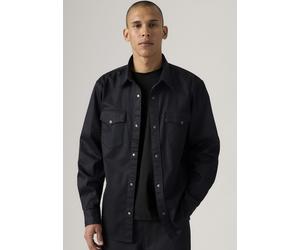Jeanshemd LEVI'S "RELAXED FIT WESTERN", Herren, Gr. S, N-Gr, schwarz (tiebout ave worn, in), Denim/Jeans, Obermaterial: 100% Baumwolle, relaxed fit, 1-Knopf-Manschette, Hemden Jeanshemd, im Western-St