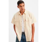Jeanshemd LEVI'S "RELAXED FIT WESTERN", Herren, Gr. S, N-Gr, weiß (newman ecru), Denim/Jeans, Obermaterial: 100% Baumwolle, relaxed fit, Hemden Jeanshemd (21271549-S)