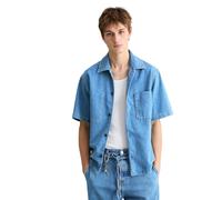 Jeanshemd MARC O'POLO DENIM, Herren, Gr. XL, N-Gr, medium blau, Denim/Jeans, Obermaterial: 100% Baumwolle, regular fit normal, Hemden Jeanshemd, regular (87949943-XL) medium blau