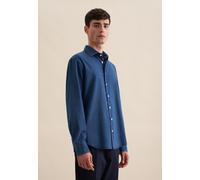 Jeanshemd SEIDENSTICKER, Herren, Gr. XXL (45), normale Ärmellängen, blau, 100% Baumwolle, unifarben, regular fit, 2-Knopf-Manschette, Hemden Jeanshemd, Regular 1/1 Kentkragen Denim (20414703-45) blau